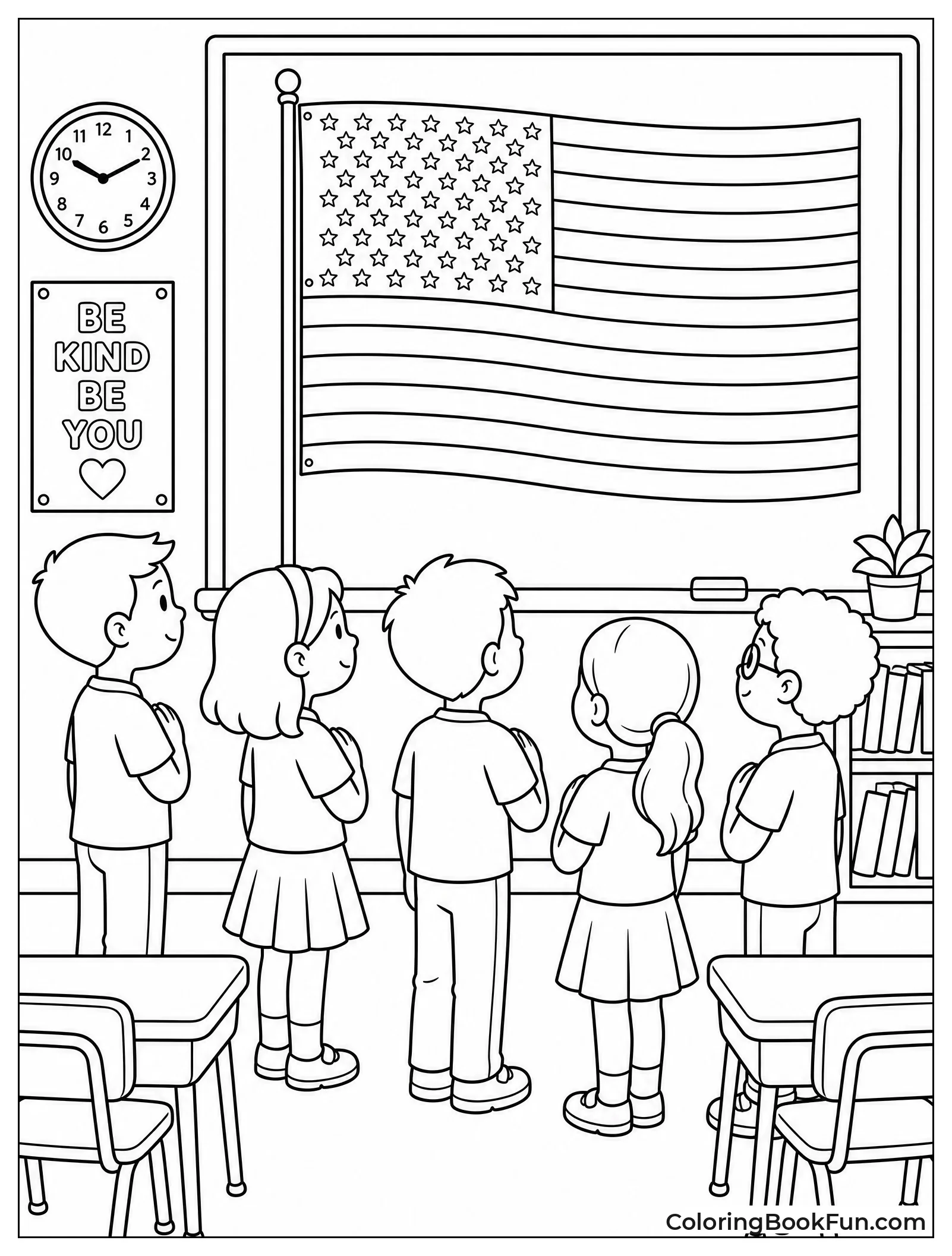 Students Saying the Pledge