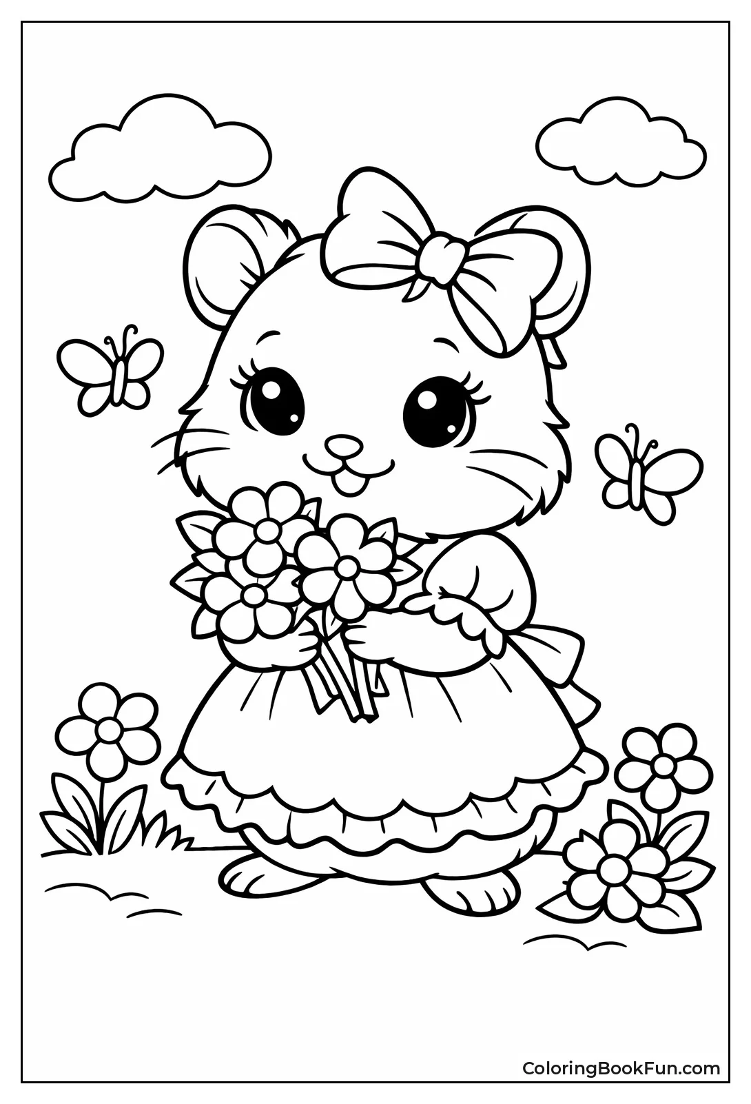 Anthropomorphic Girl Hamster