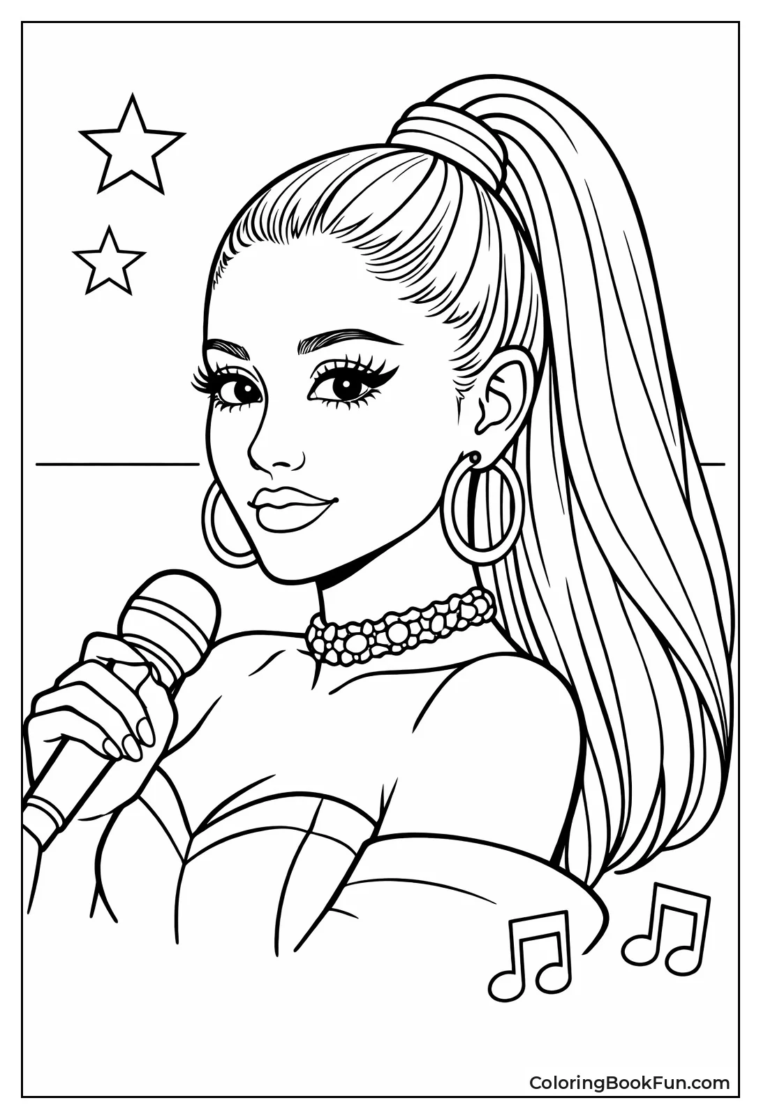 Realistic Ariana Portrait