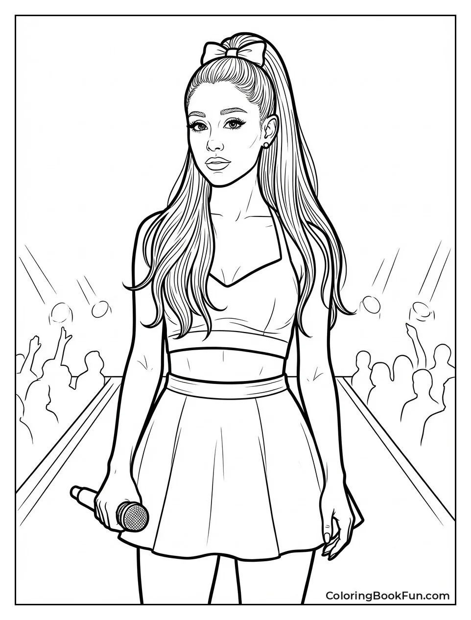 Realistic Singer Pose