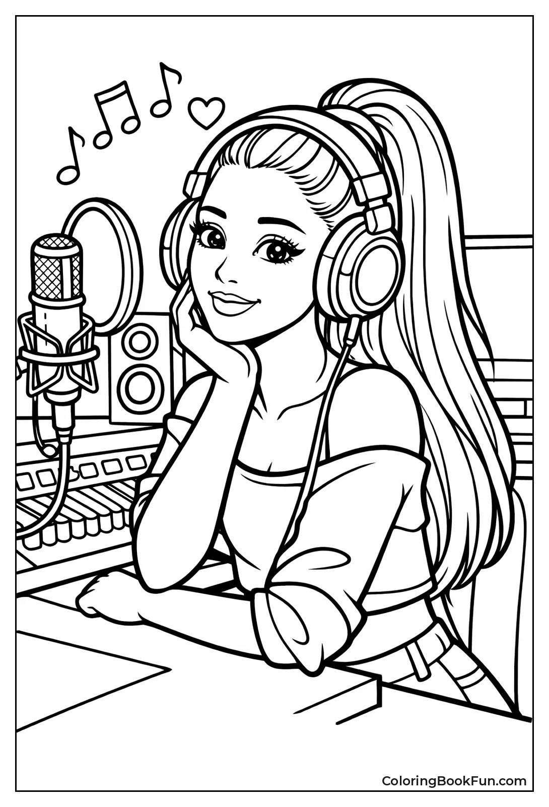 Studio Headphones Pose