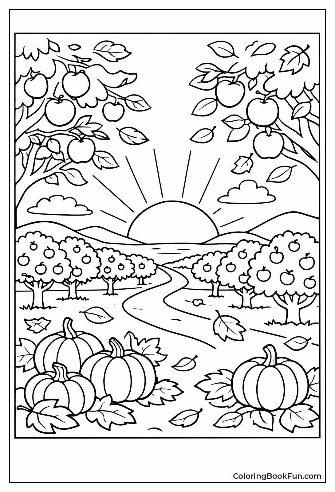 Autumn Orchard Sunset