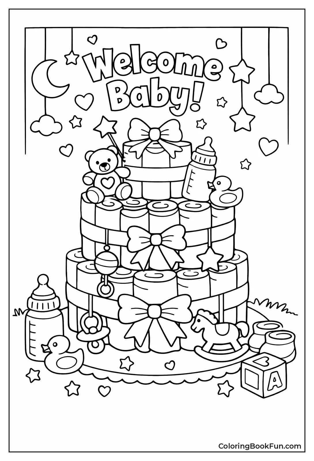 Diaper Cake Tower