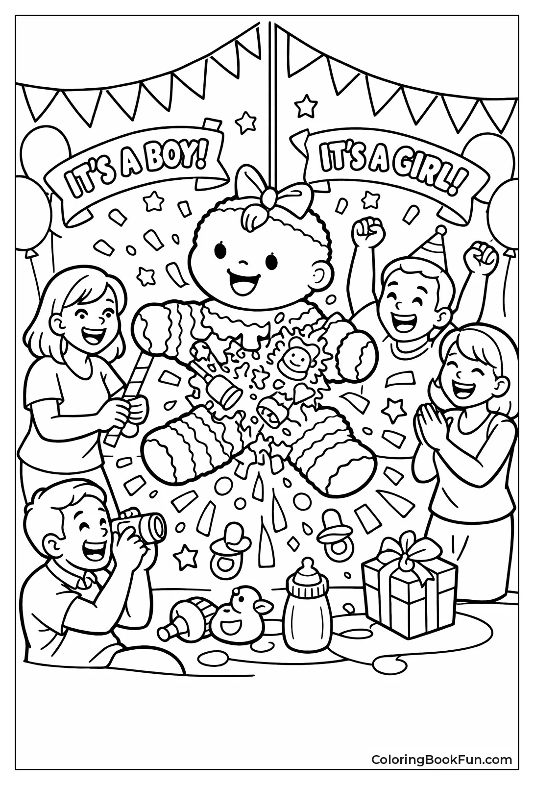 Gender Reveal Pinata