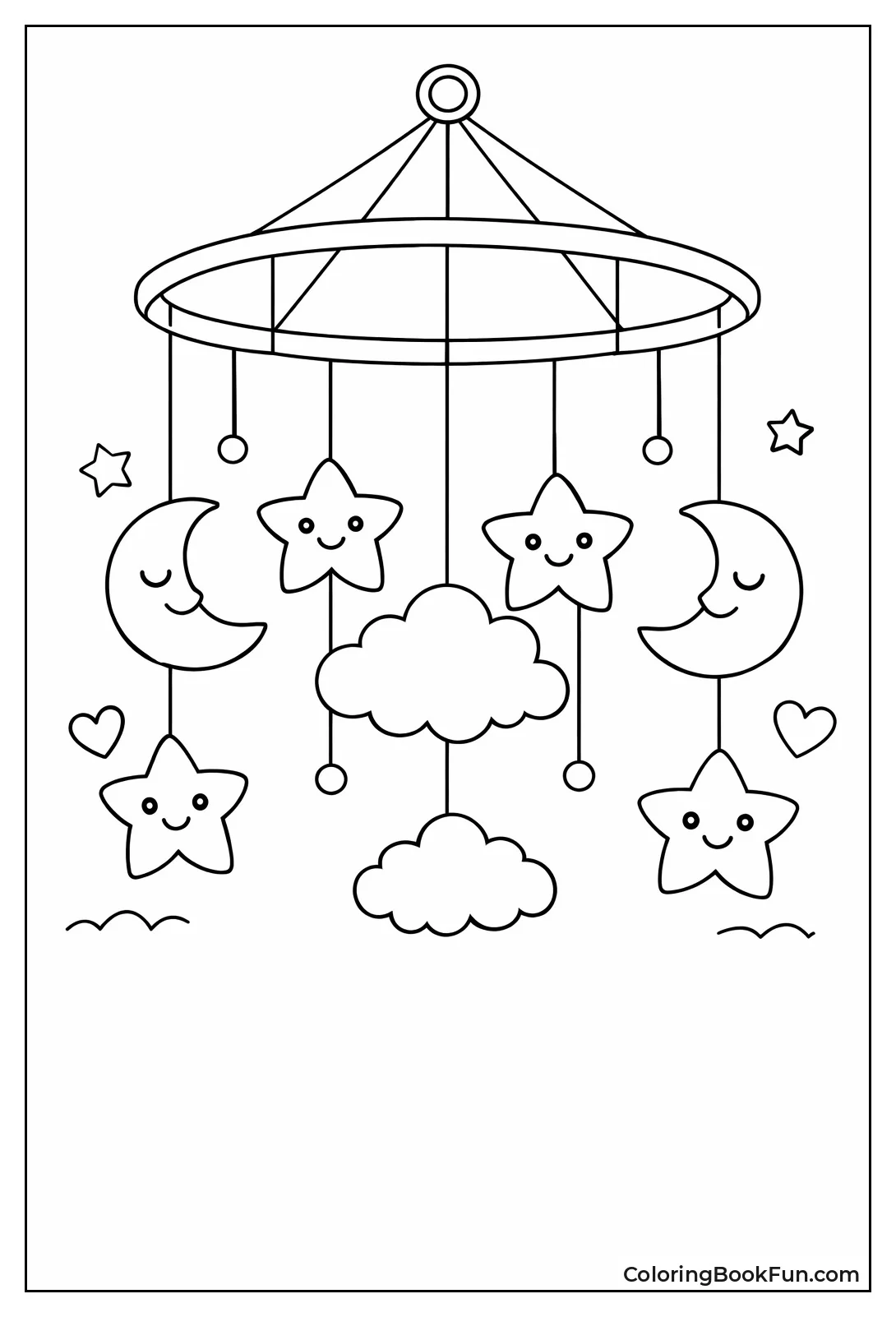 Moon and Stars Mobile