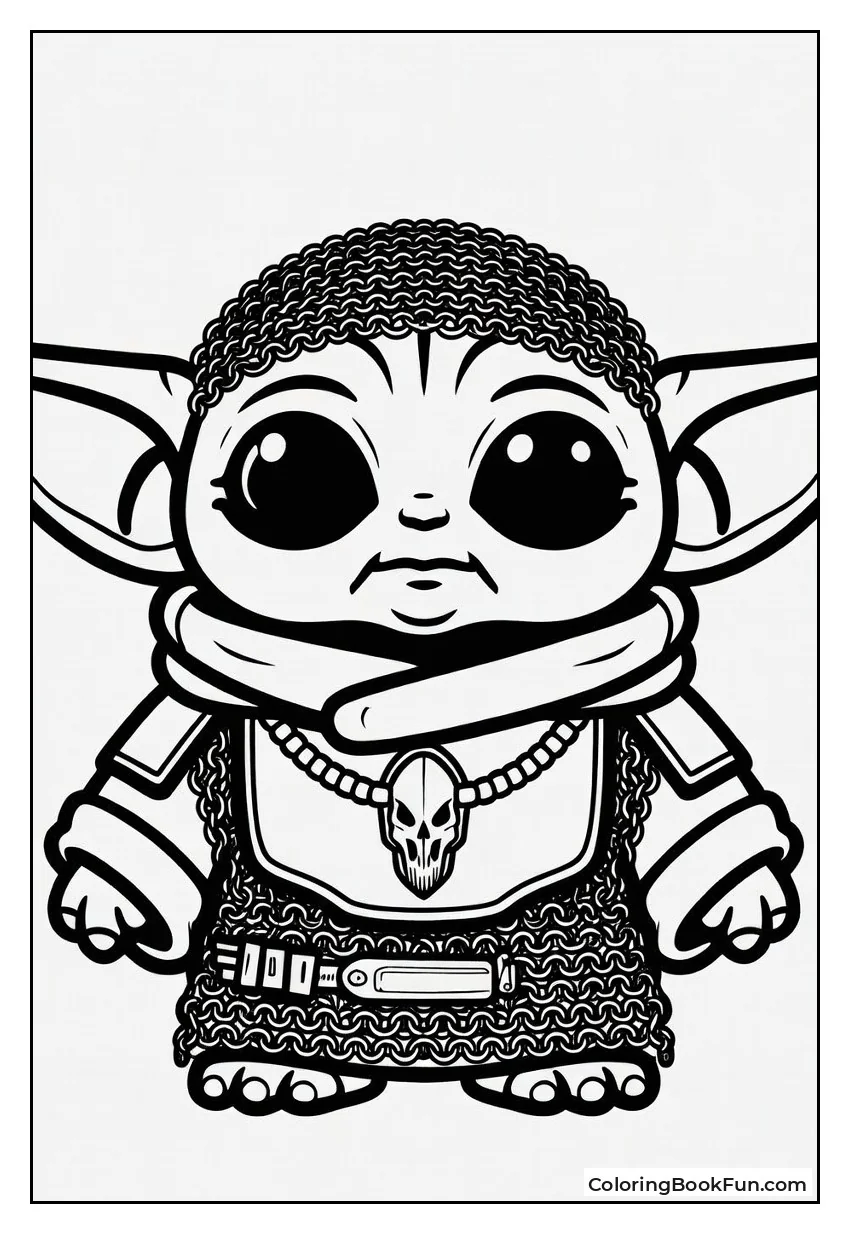 Grogu in Chain Mail
