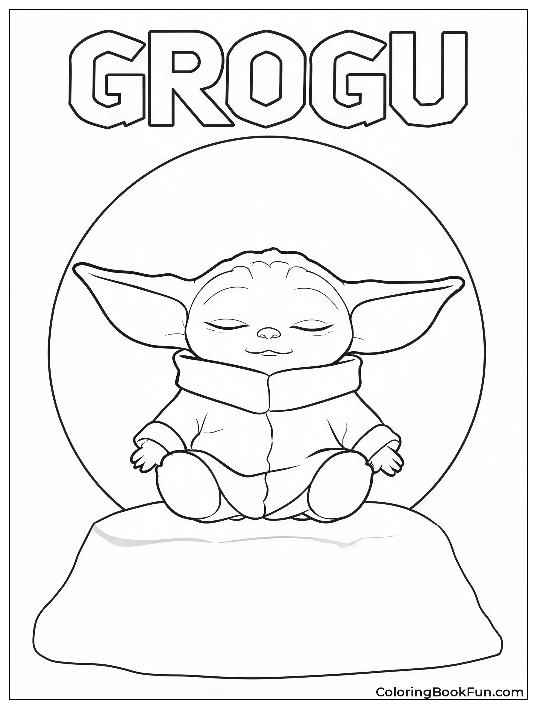 Grogu Meditates with Aura