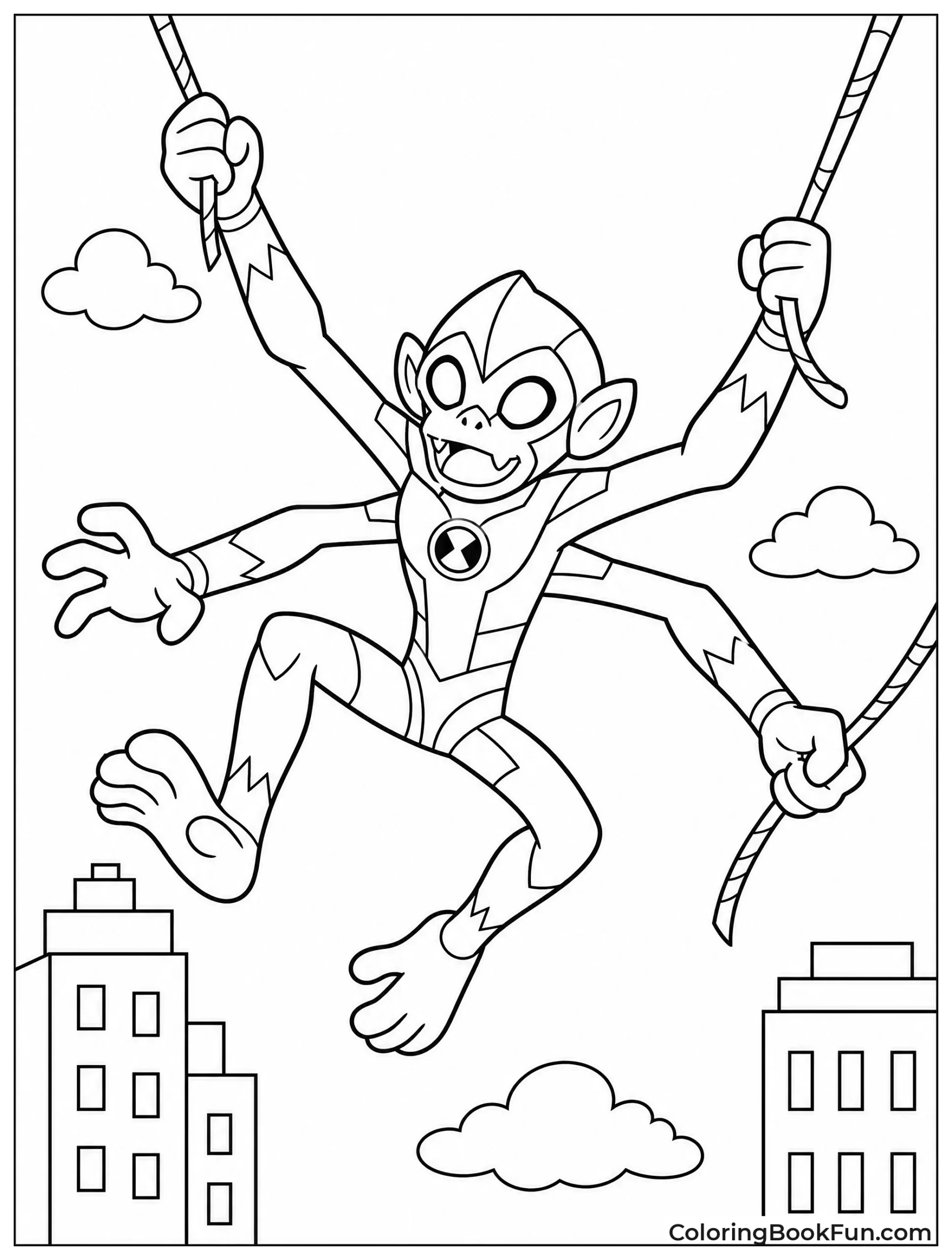Spidermonkey Swings with Many Arms