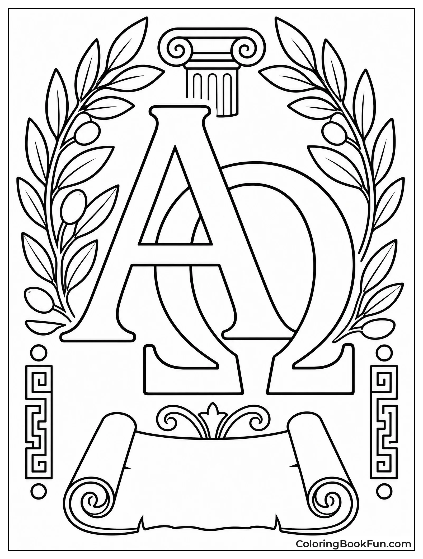 Alpha and Omega Symbol