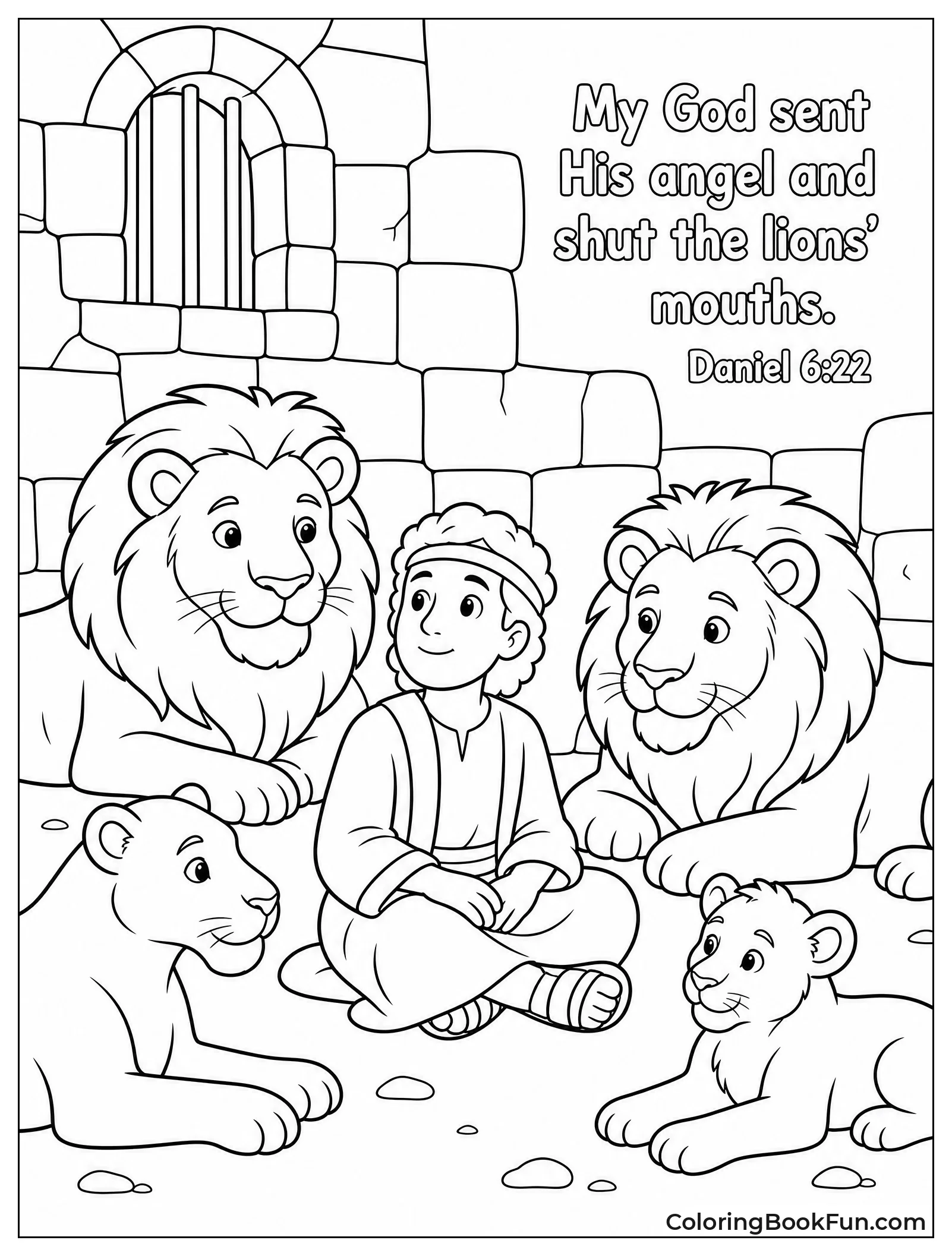 Daniel Among Calm Lions