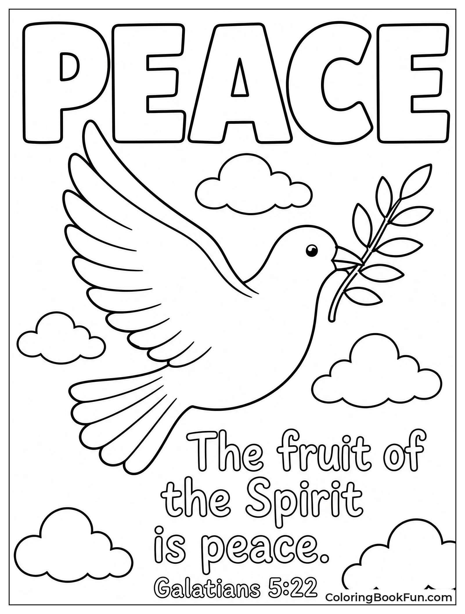 Dove Carrying Olive Branch