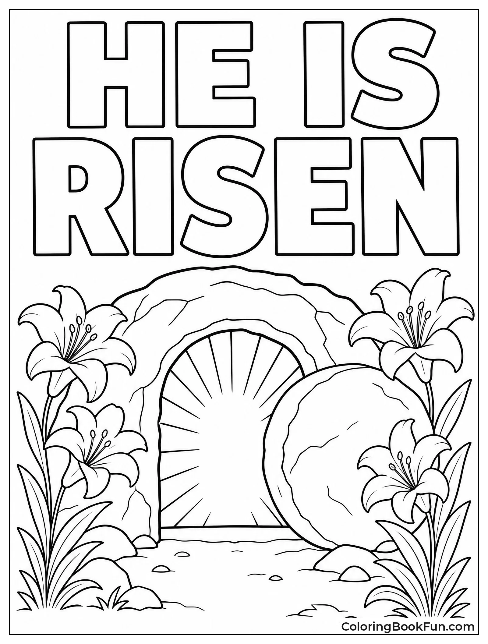 Stone Rolled Away from Tomb