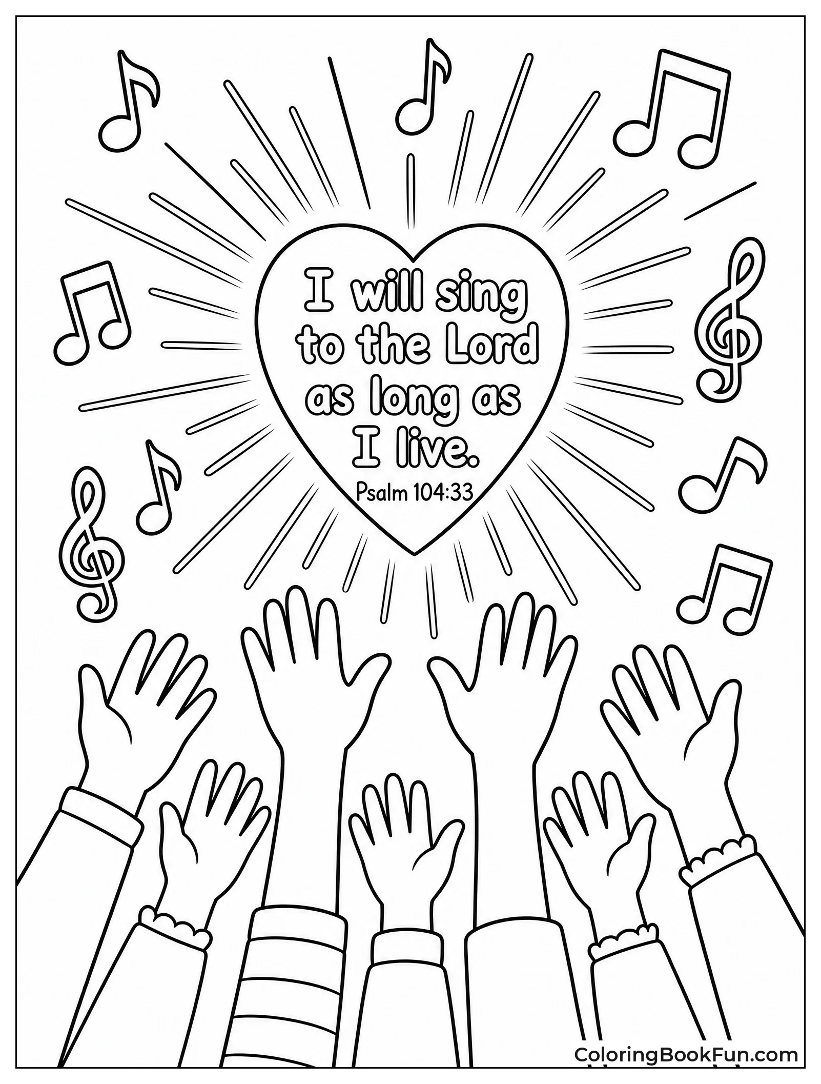 Hands Raised Toward Light