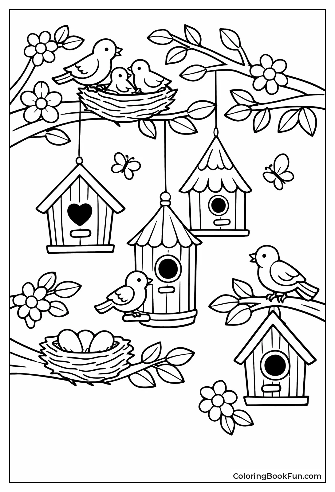 Birdhouse Cluster