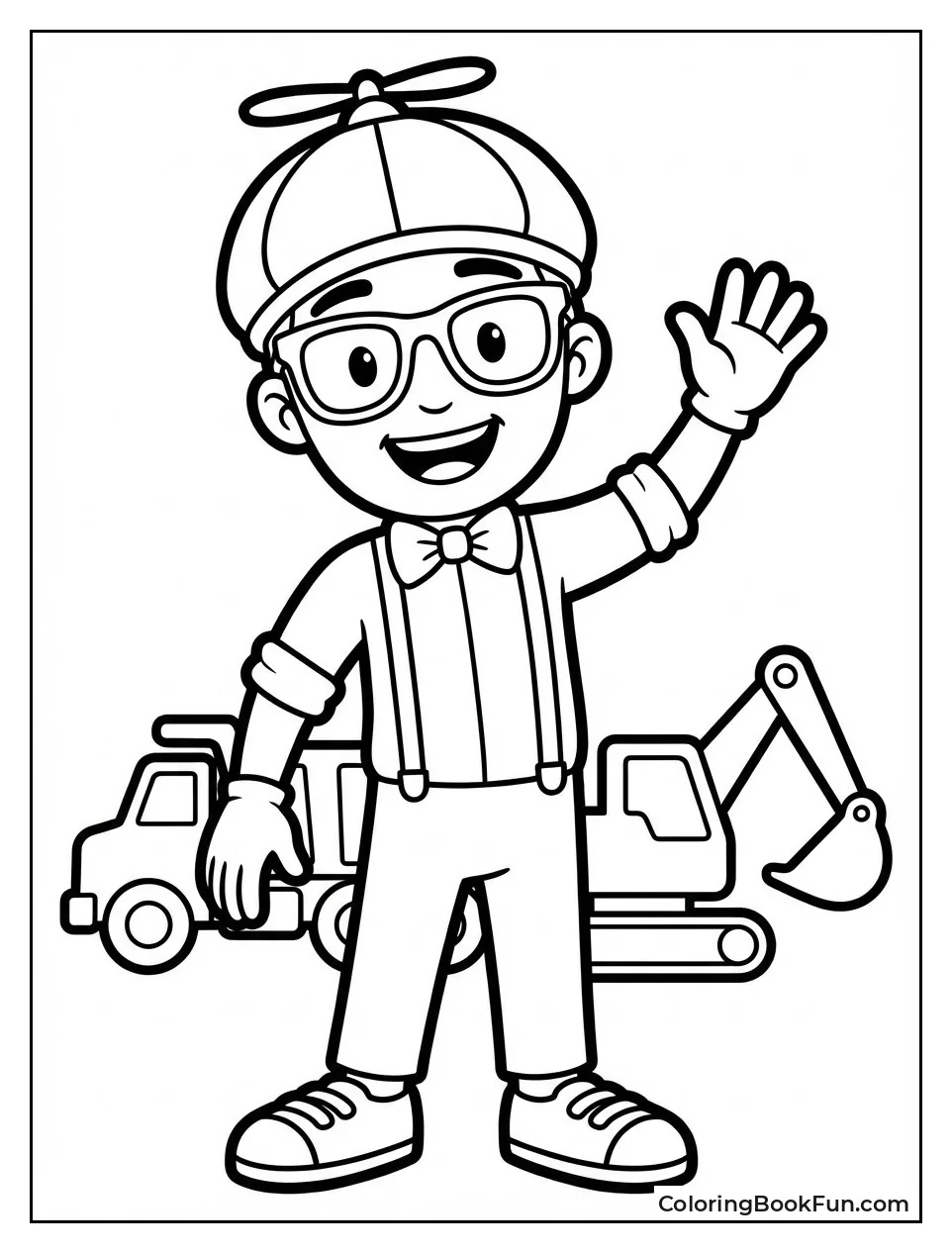 Blippi Character Outline