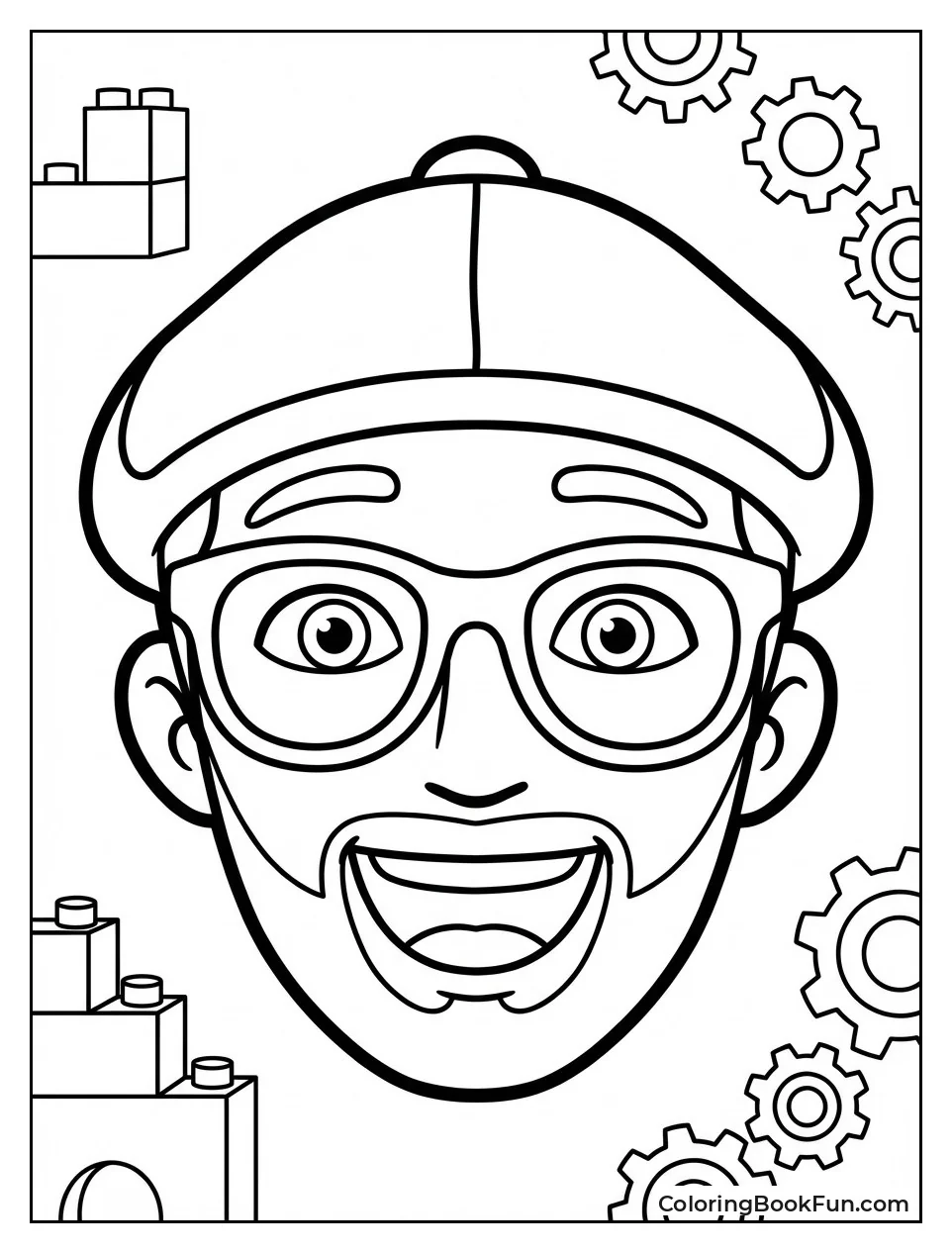 Blippi Face Closeup