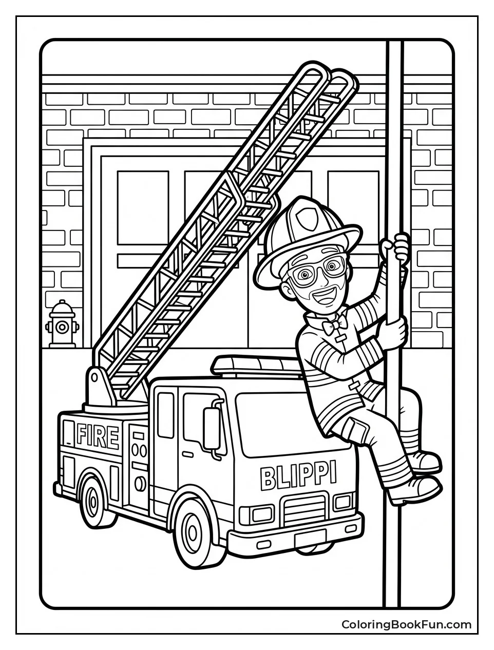 Blippi Firetruck Hero
