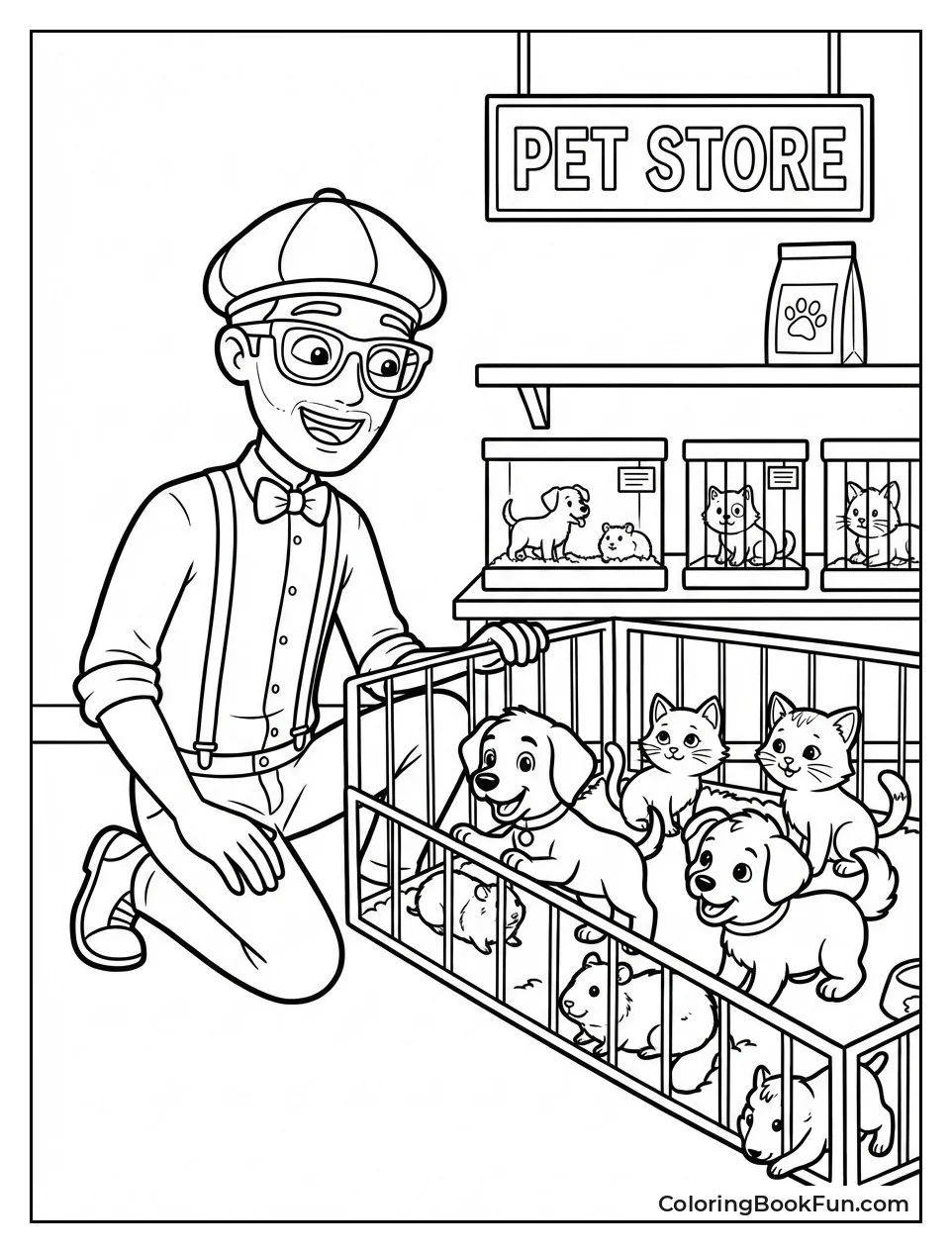 Blippi's Pet Shop Visit