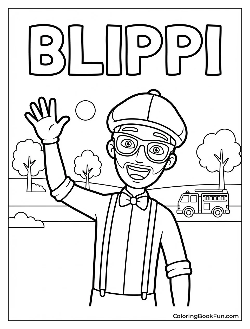 Blippi Waving Hello