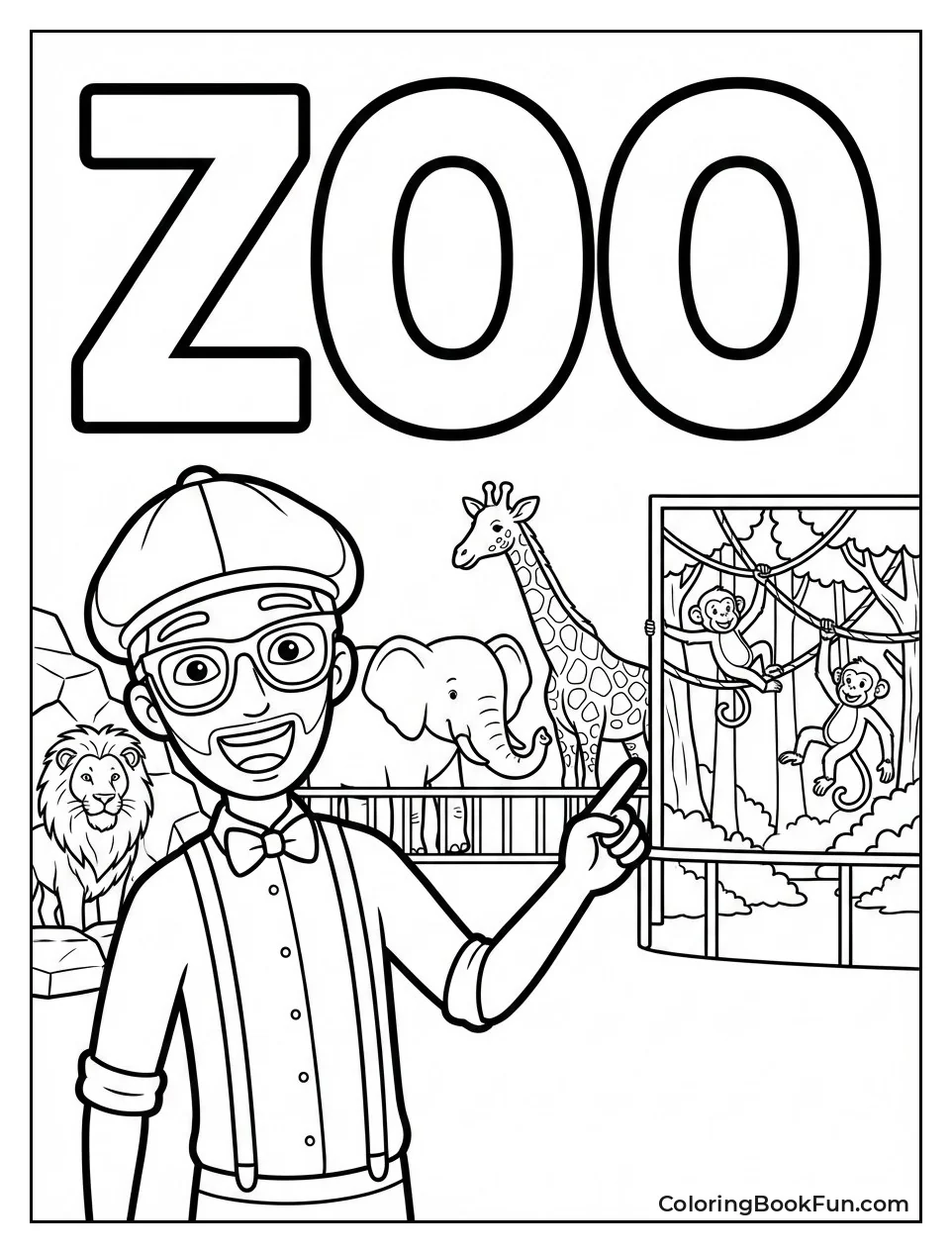 Blippi Zoo Animals