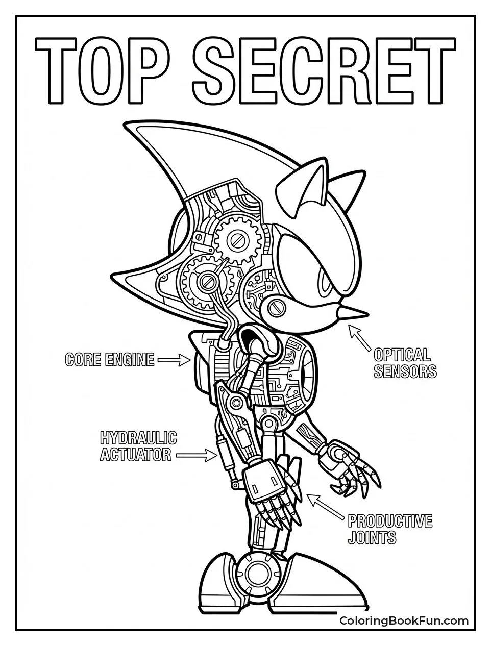 Blueprints of Metal Sonic