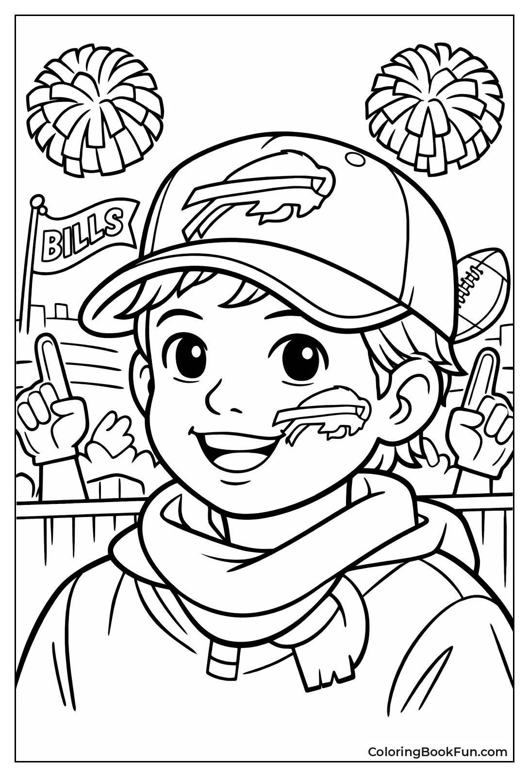 Bills Fan Face Paint