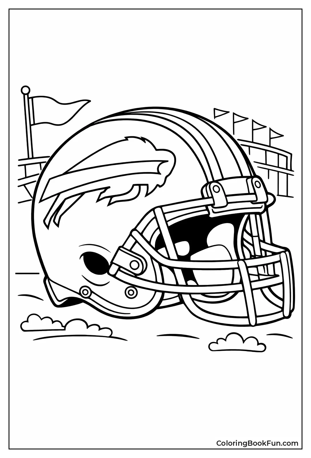 Bills Helmet Closeup