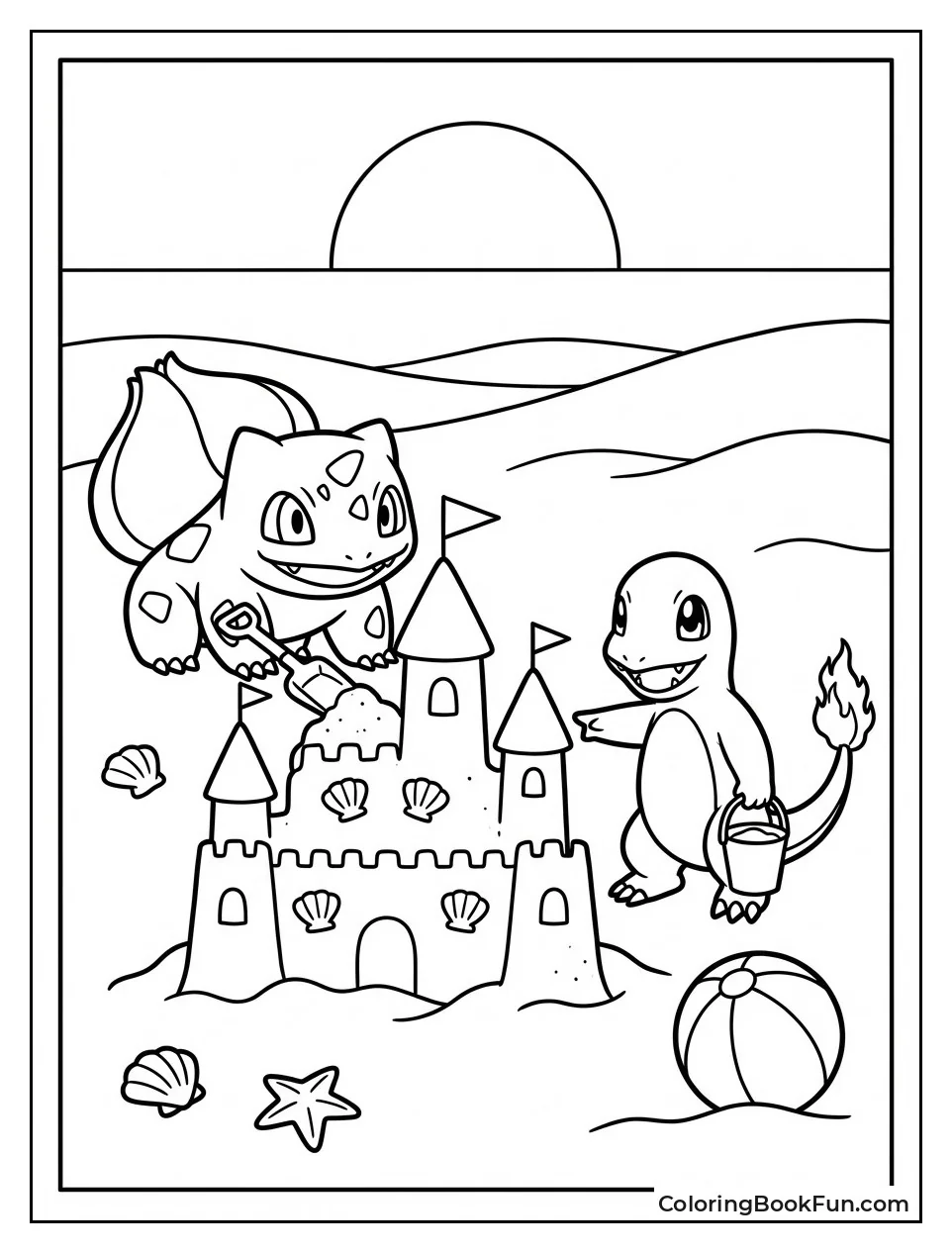 Beach Sandcastle Build