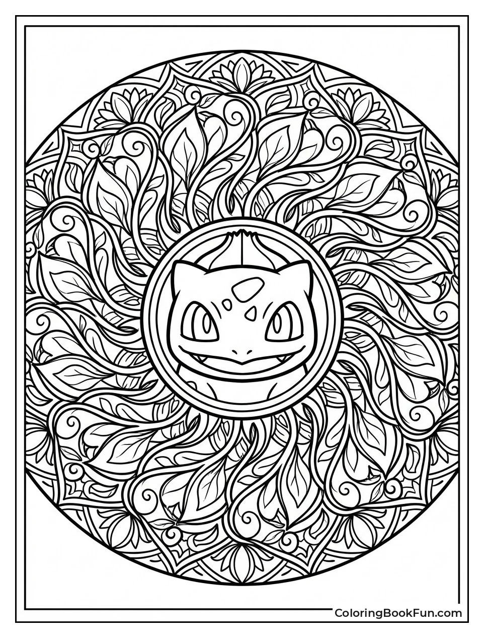Bulbasaur Mandala Pattern