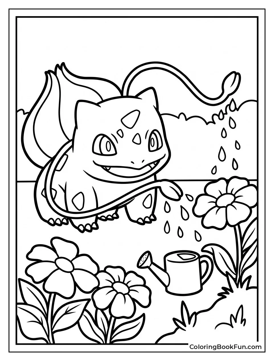 Vine Watering Flowers