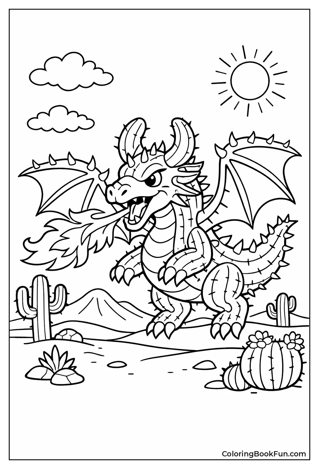 Cactus Dragon Fantasy