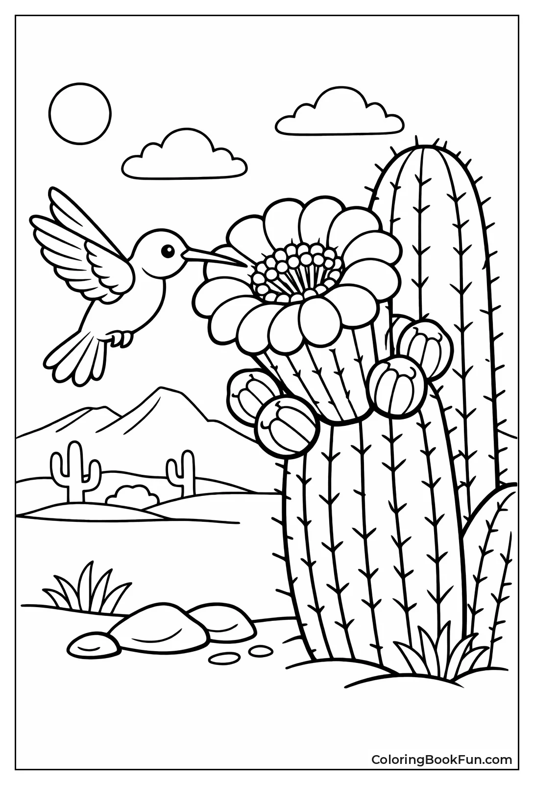 Hummingbird on Blossom