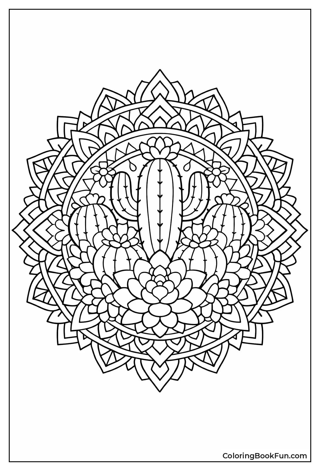 Cactus Mandala