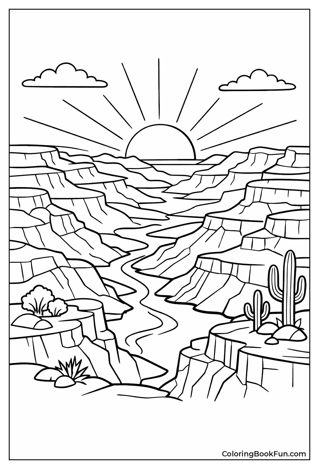 Canyon Layered Sunset