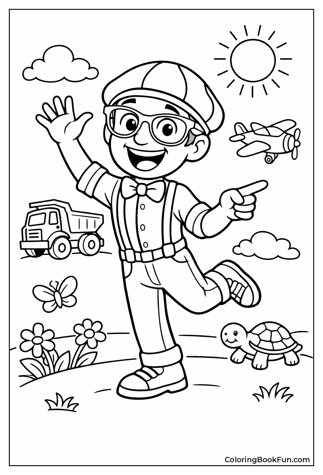 Cartoon Blippi Figure