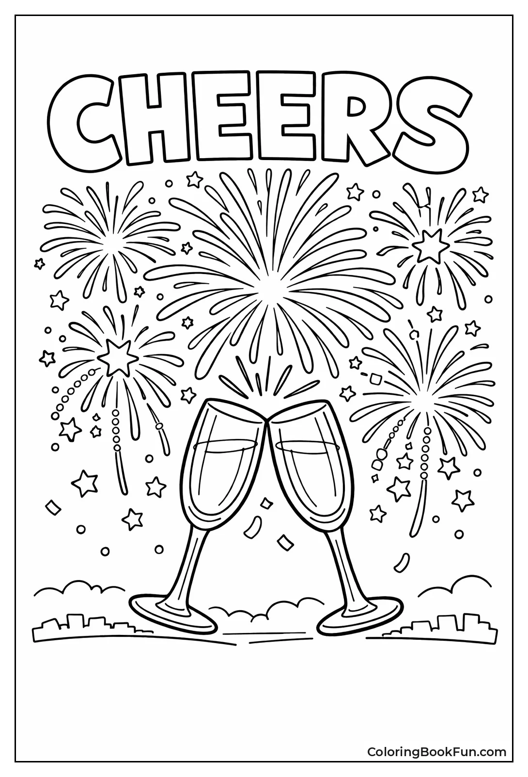 Champagne Toast Fireworks