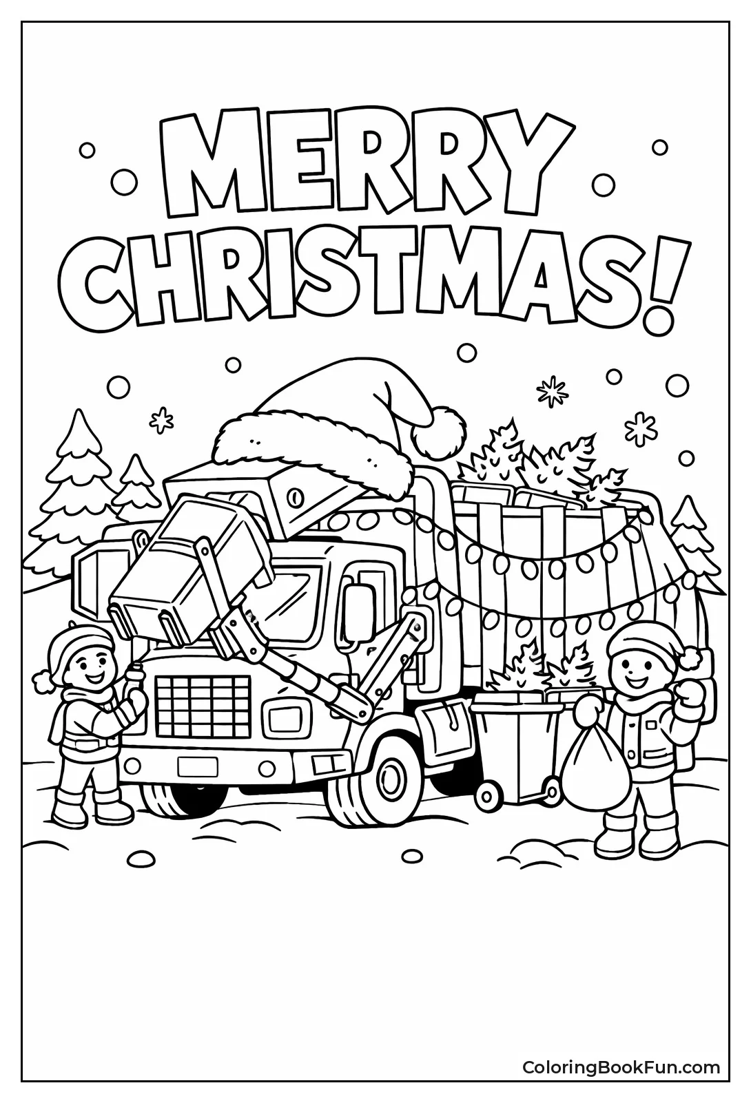 Christmas Garbage Truck