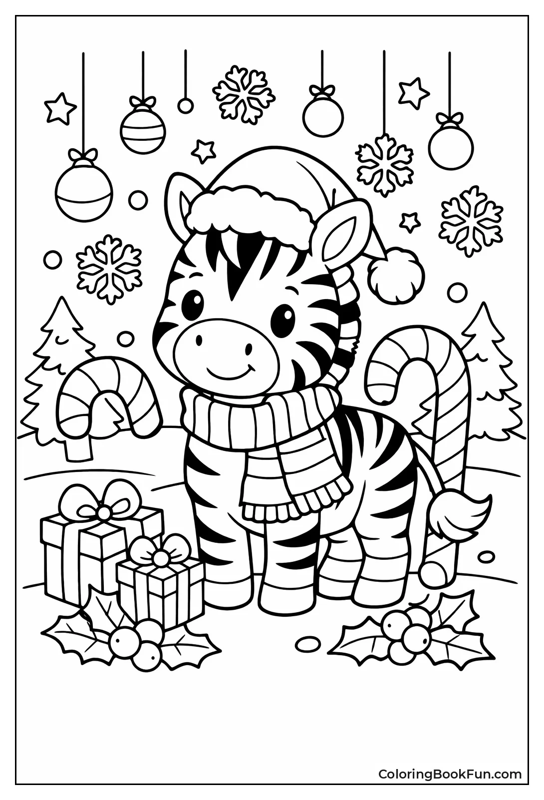 Christmas Zebra