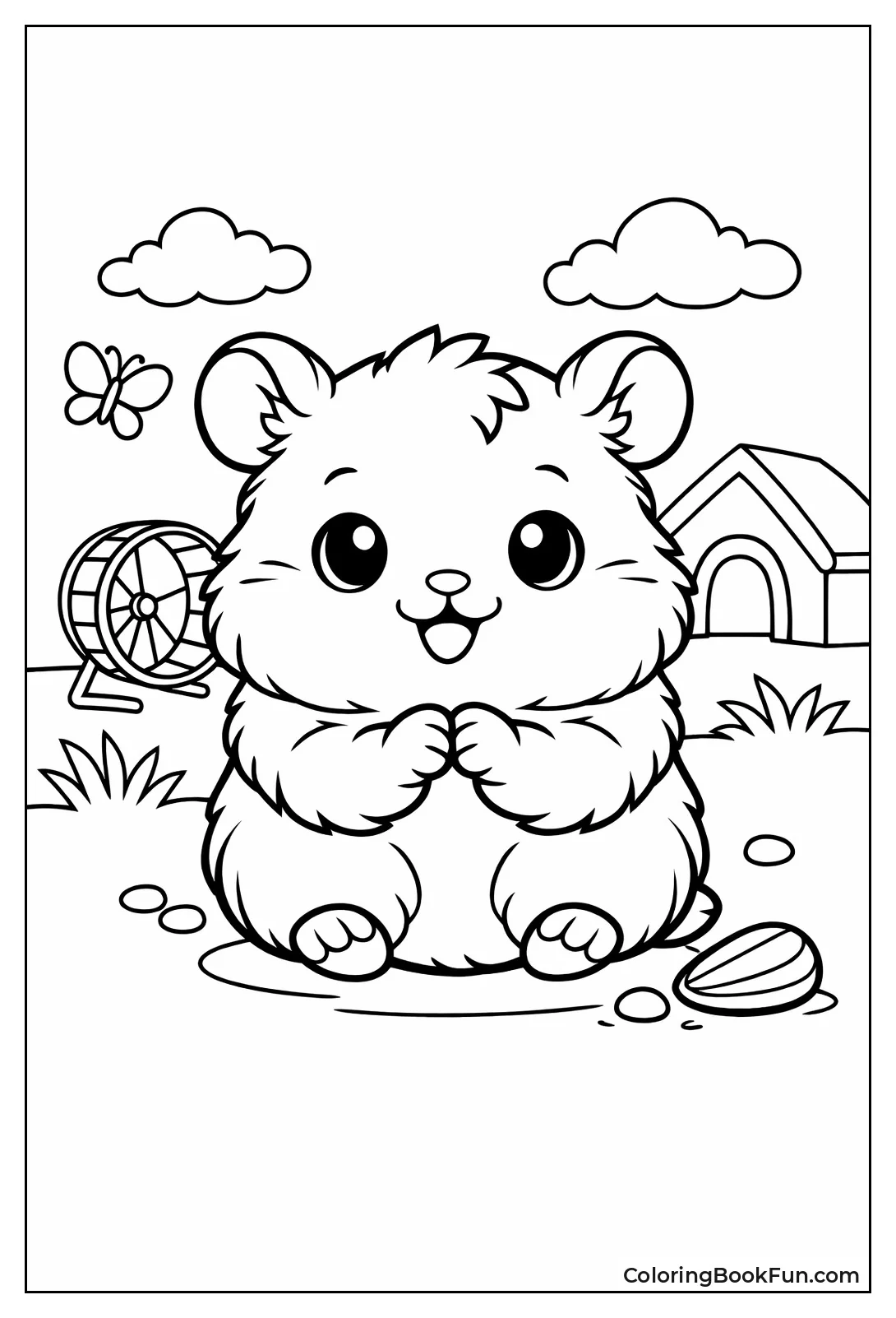 Chubby Sitting Hamster
