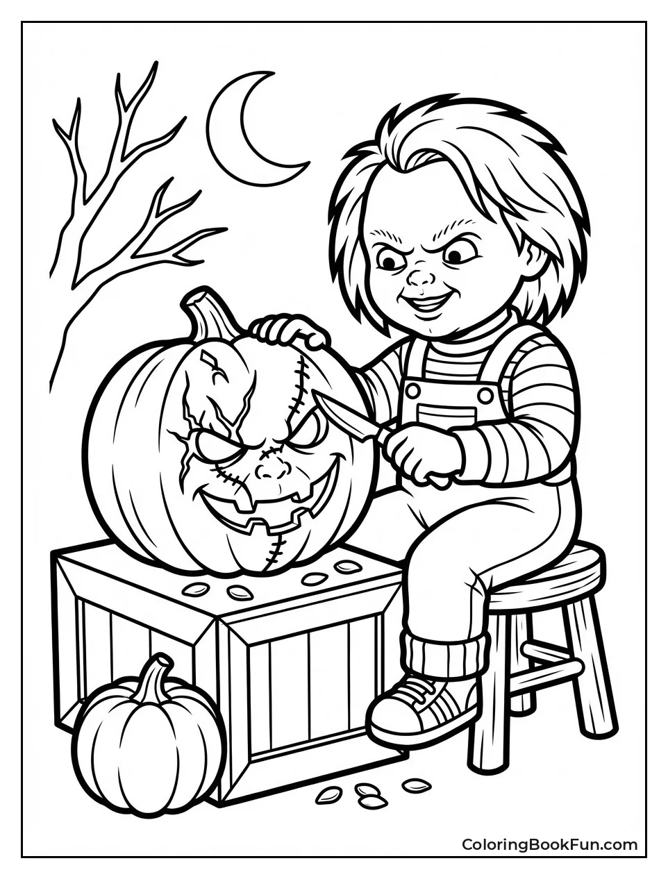 Chucky Carving Pumpkin
