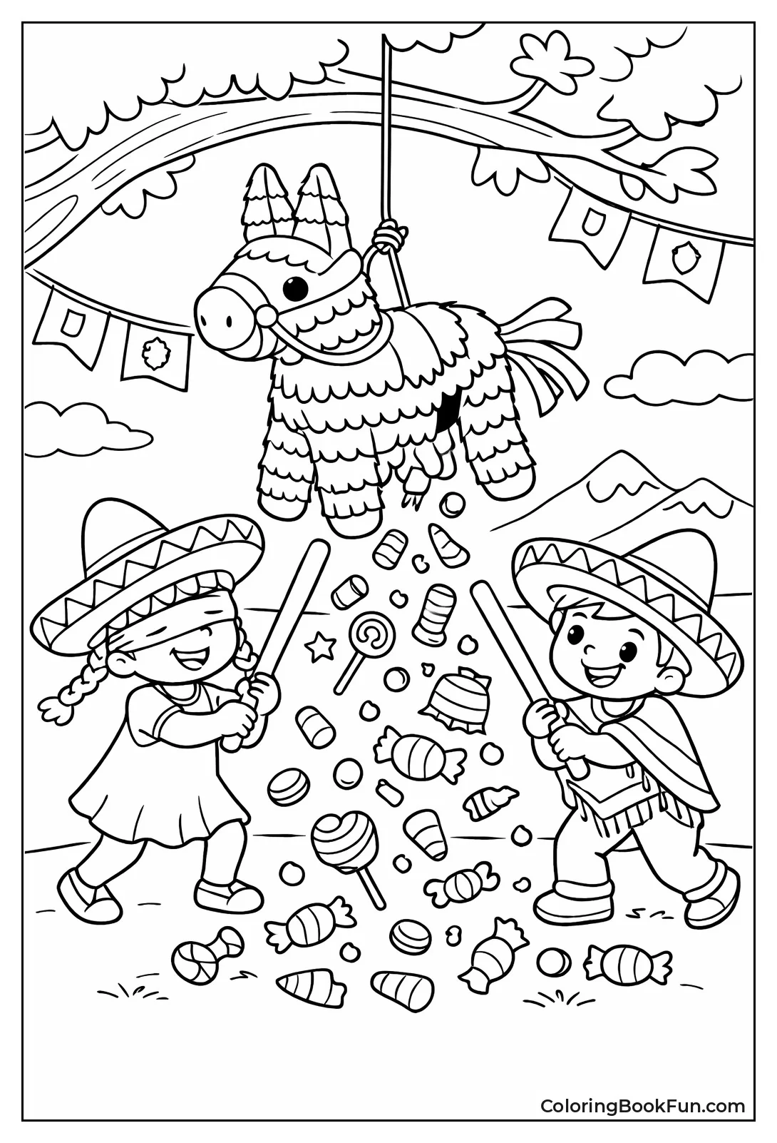 Colorful Piñata Activity