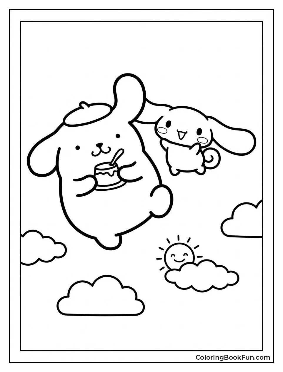 Cinnamoroll and Pompompurin