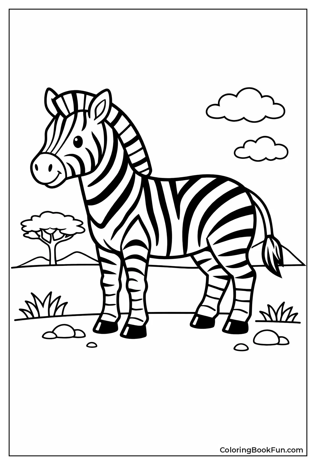 Classic Striped Zebra