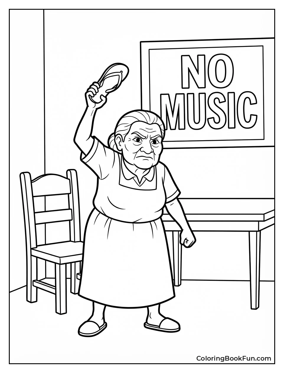 Abuelita Strict Pose