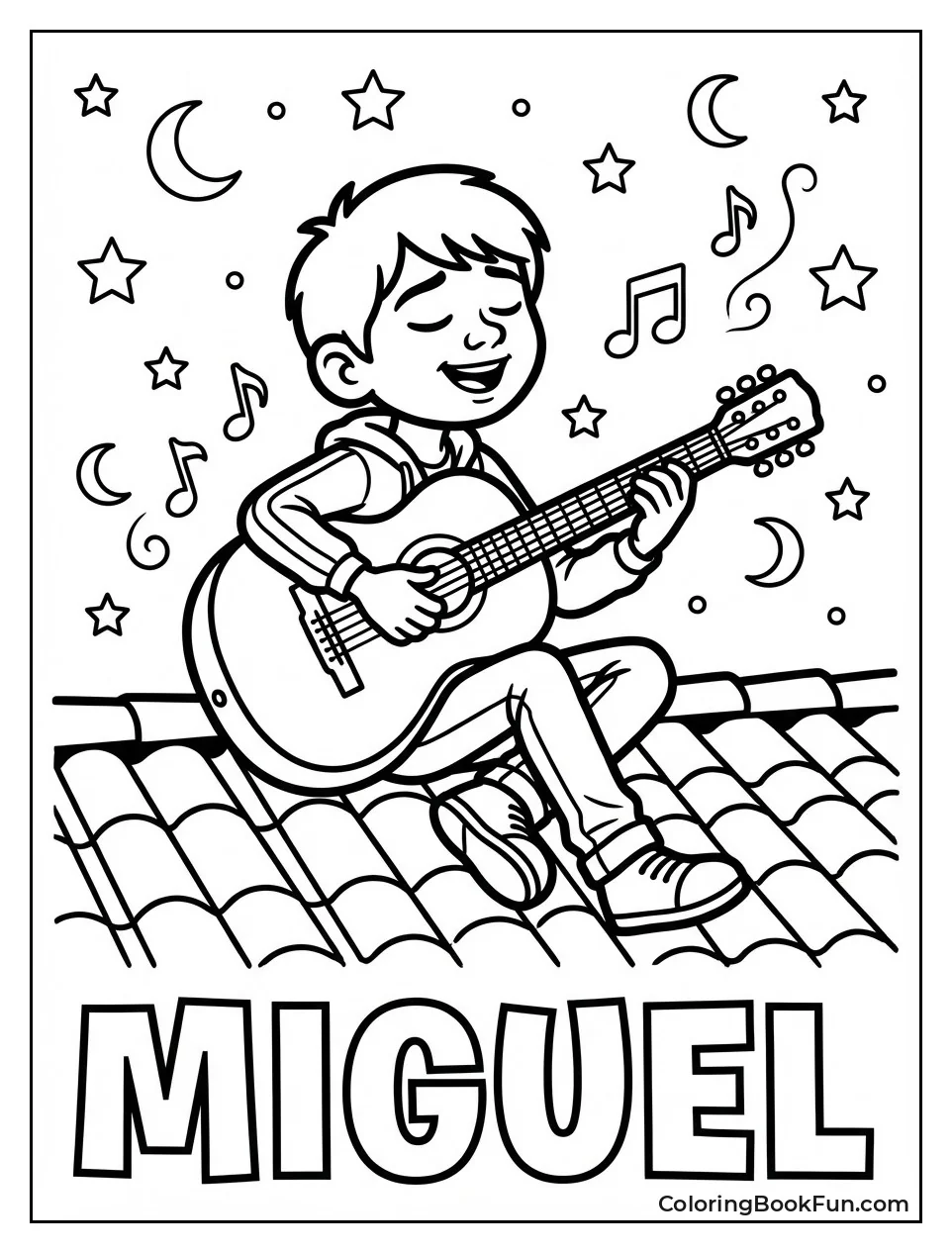 Miguel Playing Guitar