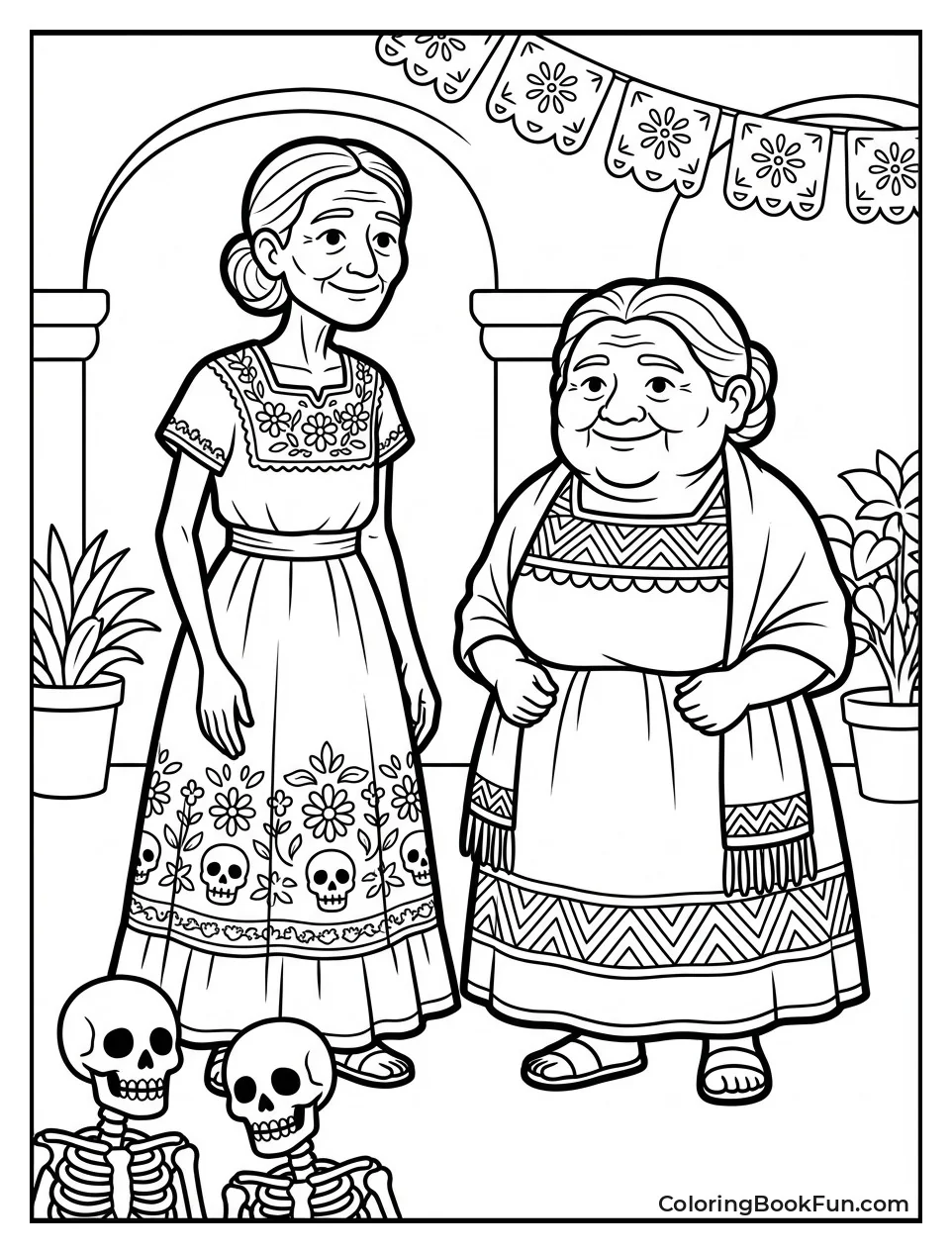 Tía Rosita and Tía Victoria