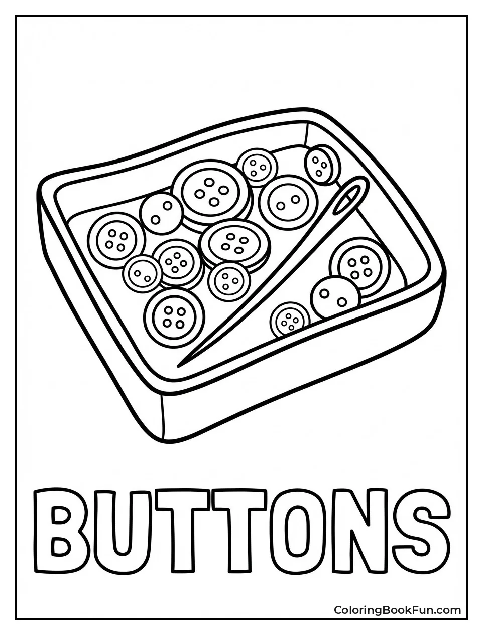 Tray of Button Eyes