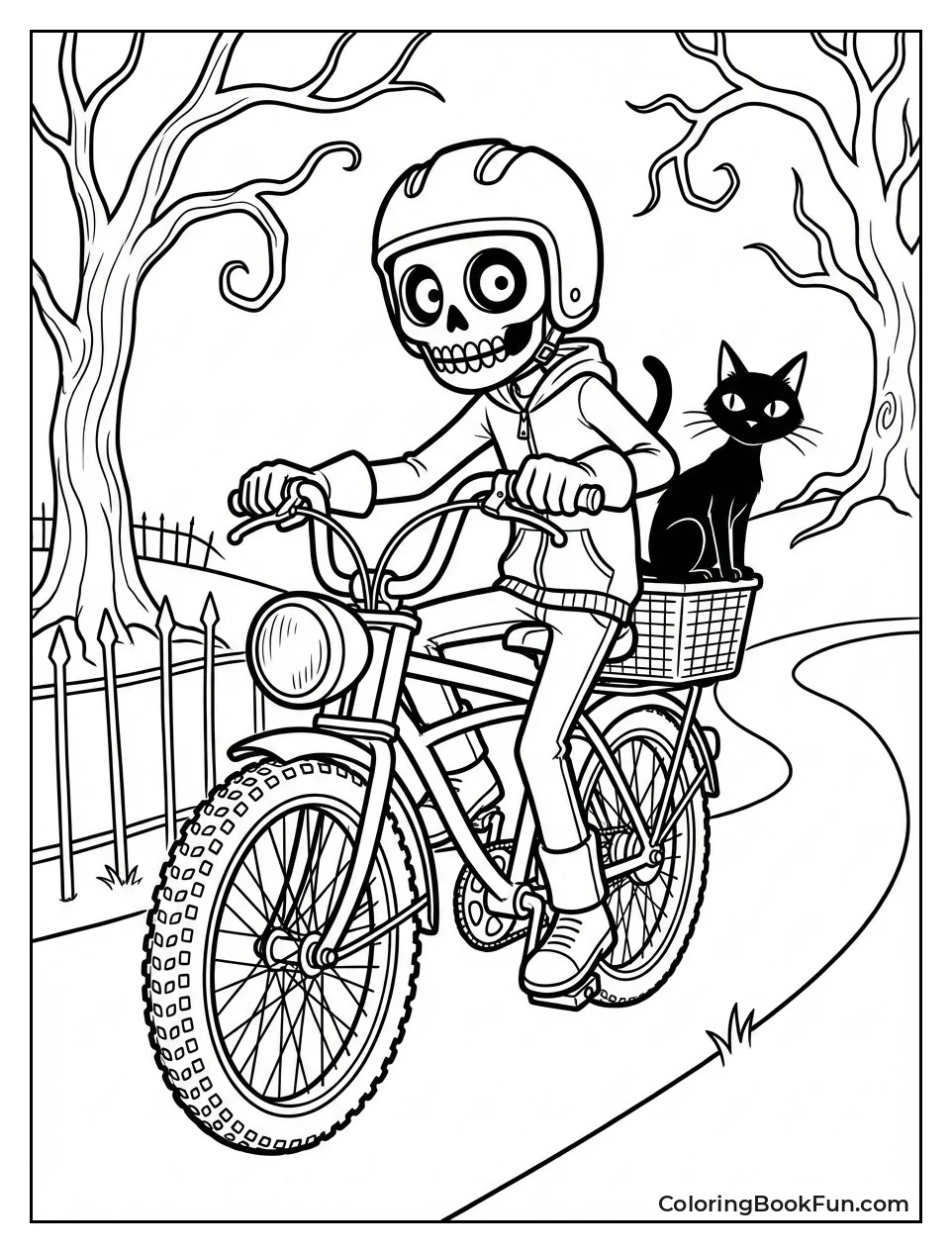 Wybie on Motorized Bike