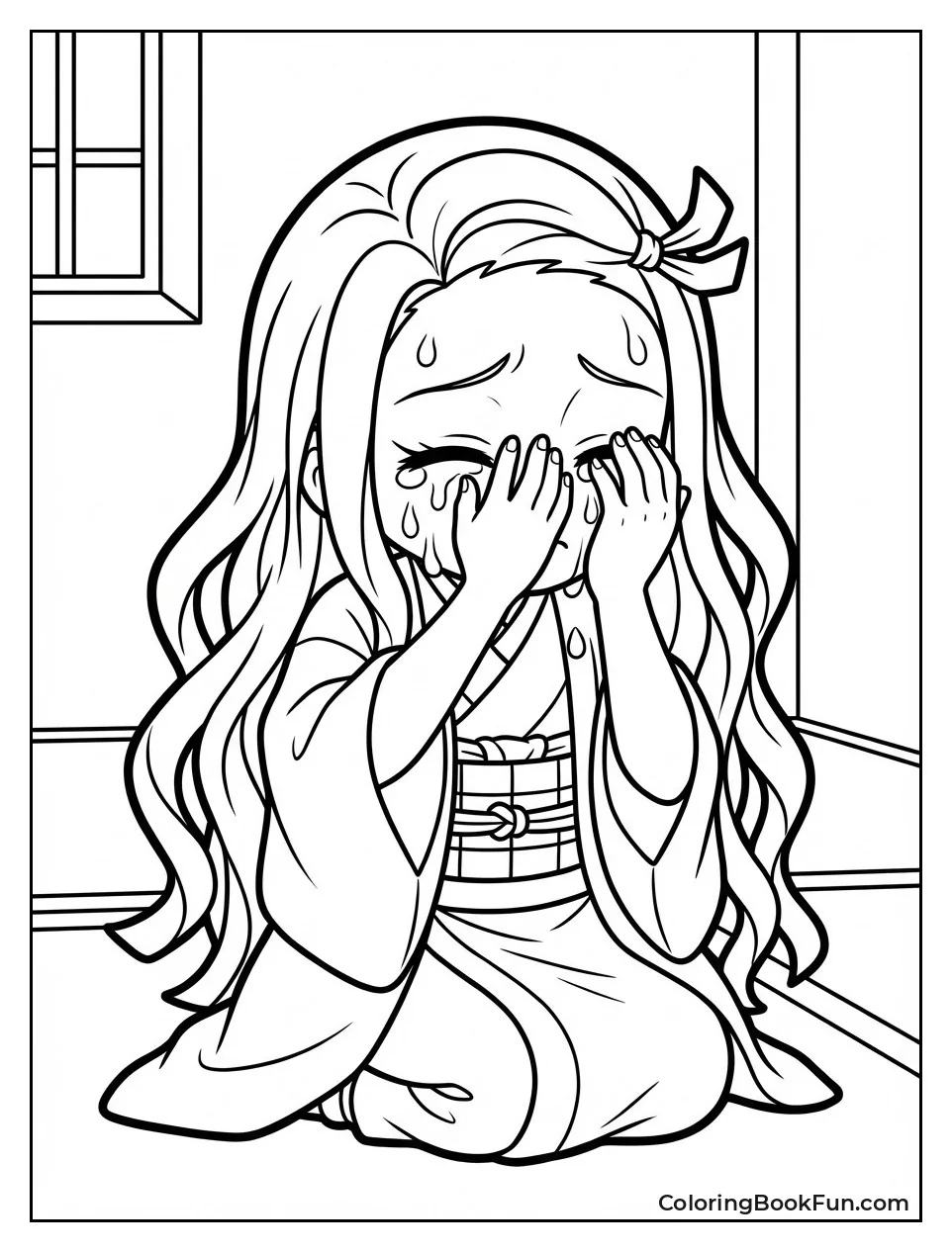 Crying Nezuko Tears