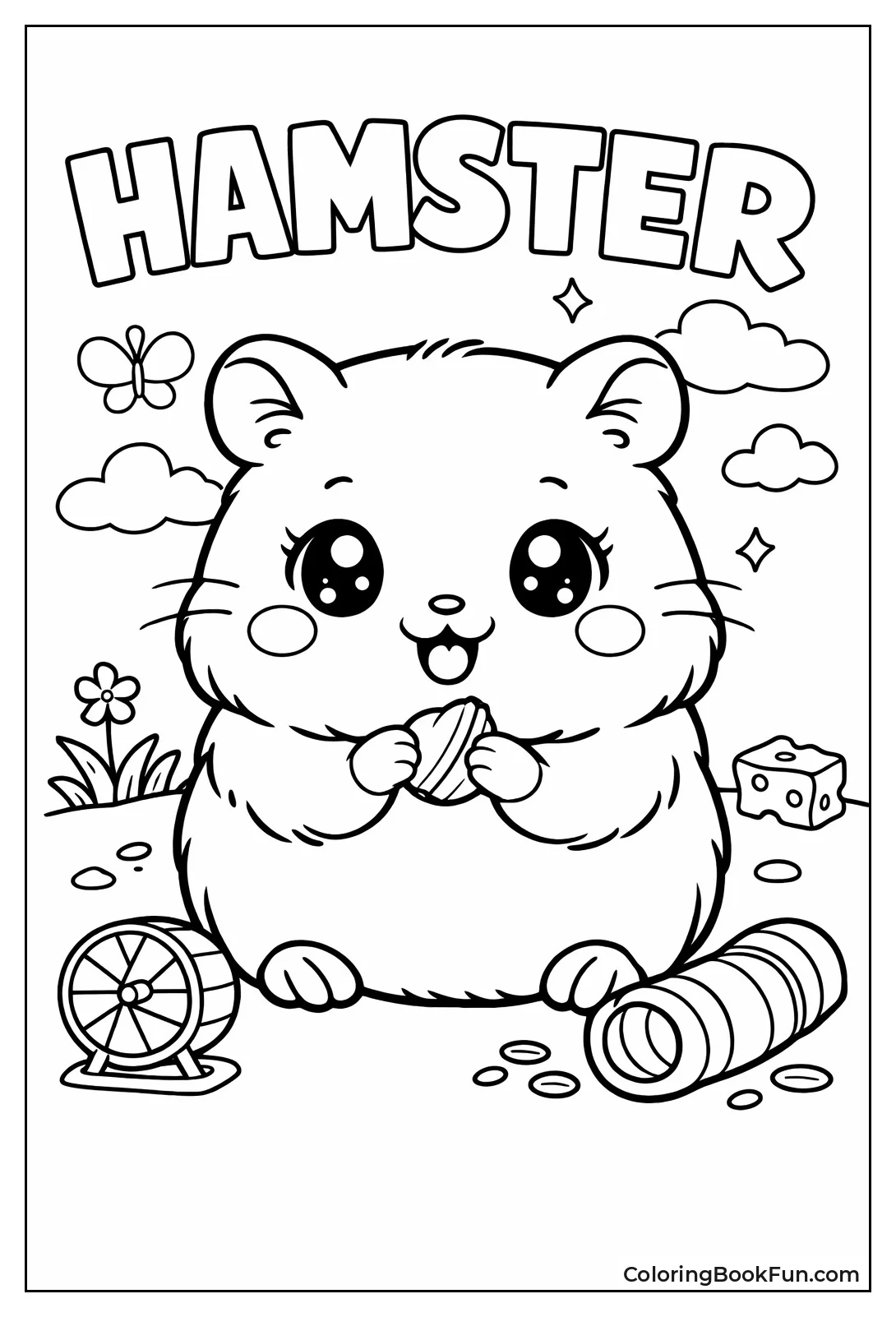 Cute Hamster Portrait